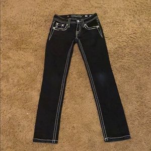 Black Bling Girls Miss Me Jeans Size 8